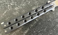 Vintage SWAT Tiger Balisong Knife, Made In USA, Unused With Original Sheath 