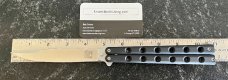Vintage SWAT Tiger Balisong Knife, Made In USA, Unused With Original Sheath 