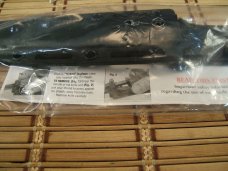 KA-BAR 1258 USA MADE BLACK SHORT CARBON STEEL BLADE WITH CRO-VAN HANDLE & LOCKING HARDSHELL SHEATH