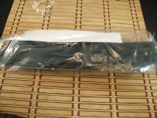 KA-BAR 1258 USA MADE BLACK SHORT CARBON STEEL BLADE WITH CRO-VAN HANDLE & LOCKING HARDSHELL SHEATH