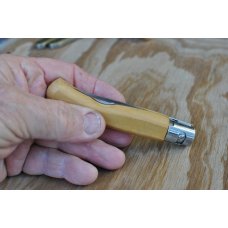 Marjacq Knife Thiers France Boxwood Locking Blade Late 90's Mint Never Used 4  1/2" Closed