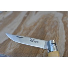 Marjacq Knife Thiers France Boxwood Locking Blade Late 90's Mint Never Used 4  1/2" Closed