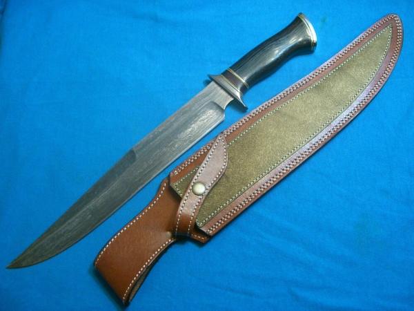 VINTAGE BIG CUSTOM FIXED BLADE BOWIE HANDMADE FORGED HUNTING SKINNING SURVIVAL CAMP KNIFE KNIVES OLD VINTAGE BIG CUSTOM FIXED BLADE BOWIE HANDMADE FORGED HUNTING SKINNING SURVIVAL CAMP KNIFE KNIVES OLD