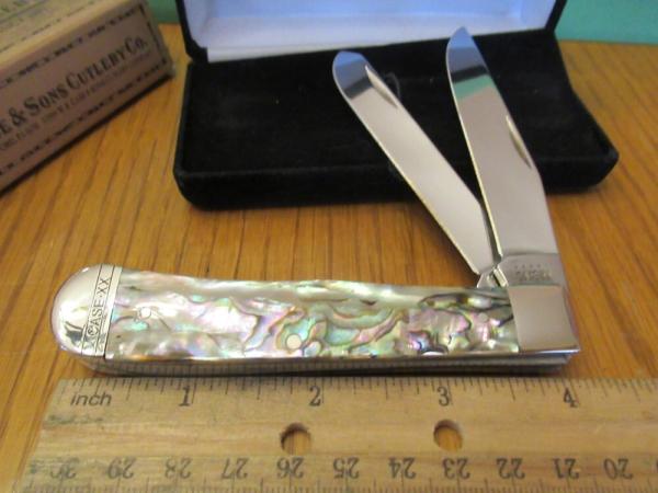 Case XX Abalone Pearl Trapper Pattern # 8254 SS
