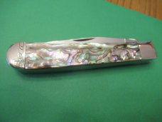 Case XX Abalone Pearl Trapper Pattern # 8254 SS