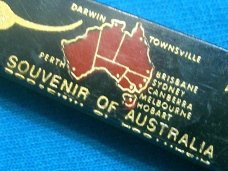 AUSTRALIA KOALA KANGAROO SOUVENIR ADVERTISING  JACK PEN FOLDING POCKET KNIFE KNIVES OLD