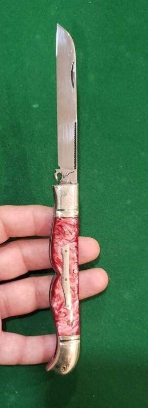 4 1/2" Custom Made Bird's Head Bolster Knife