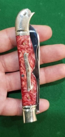 4 1/2" Custom Made Bird's Head Bolster Knife