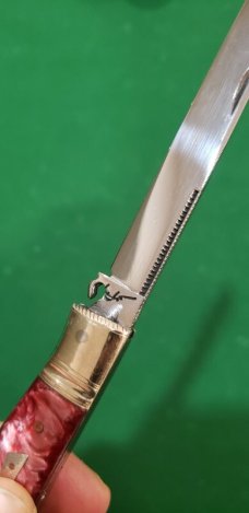 4 1/2" Custom Made Bird's Head Bolster Knife