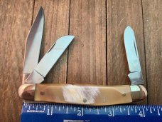 Henckels by Boker Stockman Buffalo Horn Solingen Germany