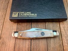 Henckels by Boker Stockman Buffalo Horn Solingen Germany