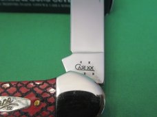 Case XX 2005 Red Rattlesnake Bone Canoe Pattern # 62131 SS