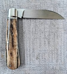 MDK Wharncliffe Trapper..4 closed..Smooth Giraffe Bone..N690..fluted bolsters..Taco Pouch