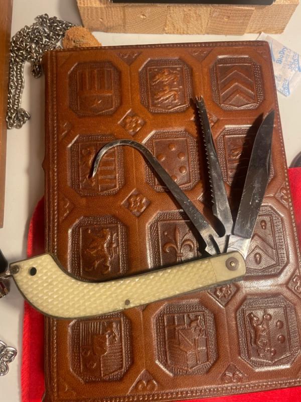 PIC German fish knife W gaff 