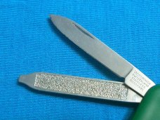 BIJOU SD 58MM GREEN PAXIL VICTORINOX SWISS SAK ADVERTISING UTILITY FOLDING POCKET KNIFE KNIVES AD