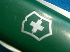 BIJOU SD 58MM GREEN PAXIL VICTORINOX SWISS SAK ADVERTISING UTILITY FOLDING POCKET KNIFE KNIVES AD