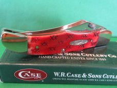 Case XX 2003 Dark Red Bone Folding Hunter Pattern # 61265LC SS