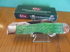 Case XX 2004 Bright Green Cheetah Bob Wire Pattern # 6111 1/2L SS