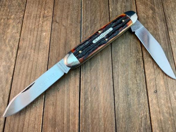 Great Eastern Cutlery Tidioute 54 Moose Amber Carved Bone Stag 2008