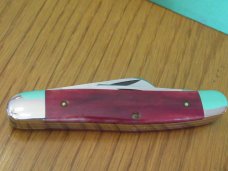 Case XX 1982 Smooth Red Bone Handle Stockman Pattern # SR6347 1/2 SS