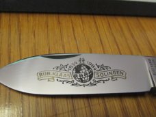 Kissing Crane 150th Anniversary Red Jigged Bone Sleeveboard Whittler 1834 to 1984