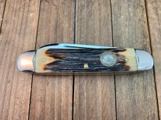 Queen Cigar Jack NKCA 1981 Club Knife Incredible Stag