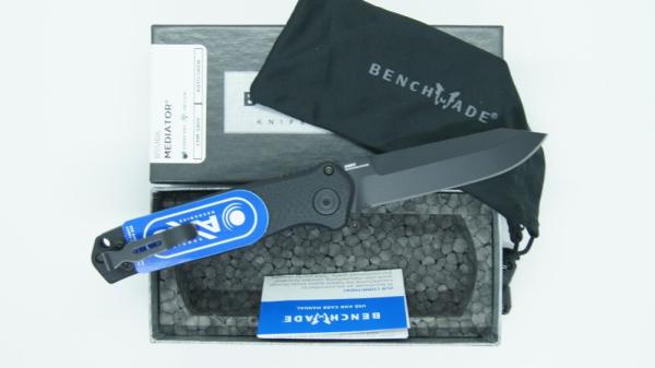 Benchmade Mediator 8551BK Auto Open CPM-S90v Reverse Tanto Plain Edge Blade New w/Original Box USA