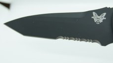 Benchmade Auto Stryker 9101SBK  Tactical Black Tanto Serrated Blade 154CM Steel.  New w/Original Box