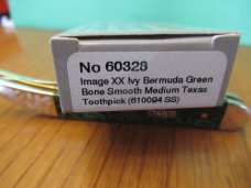Case XX 2020 Image XX Ivy Bermuda Green Bone Texas Toothpick Pattern # 610094 SS