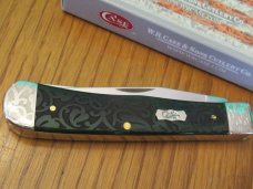 Case XX 2020 Image XX Scrolled Bolsters Ivy Bermuda Green Bone Trapper Pattern # 6254 SS