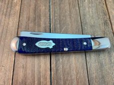 Canal Street Cutlery for Union Cutlery Razor 1 Blade Trapper Blue Rope Jigged Bone
