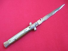 Rare Original Vintage 1950's LATAMA Square Button Italian Stiletto Switchblade Knife
