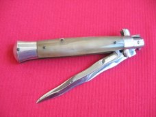 Rare Original Vintage 1950's LATAMA Square Button Italian Stiletto Switchblade Knife