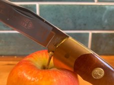 Vintage Boker Treebrand 1989 Lockback Maple Burl Scales