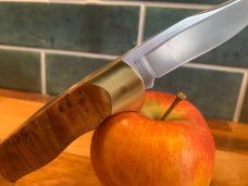 Vintage Boker Treebrand 1989 Lockback Maple Burl Scales