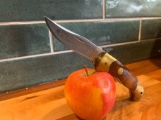 Vintage Boker Treebrand 1989 Lockback Maple Burl Scales