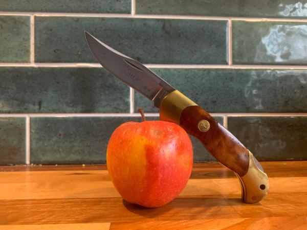 Vintage Boker Treebrand 1989 Lockback Maple Burl Scales Vintage Boker Treebrand 1989 Lockback Maple Burl Scales