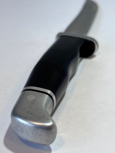 Buck 105, Inverted, 3 line stamp. 1972-1973. Used with sheath