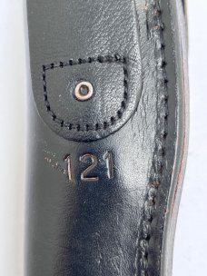 Buck 121, inverted 3 line stamp, with correct sheath. Excellent Condition, 5 5/8" blade length
