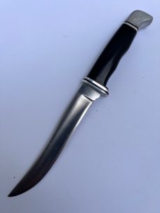 Buck 121, inverted 3 line stamp, with correct sheath. Excellent Condition, 5 5/8" blade length