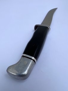 Buck 121, inverted 3 line stamp, with correct sheath. Excellent Condition, 5 5/8" blade length