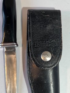 Buck 105, one line tang stamp, pinned.  Excellent condition. Blade is 5 1/8". 