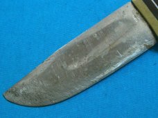 VINTAGE ELMER KEITH JAPAN FIXED BLADE HUNTING SKINNING BOWIE SURVIVAL KNIFE KNIVES OLD SHEATH