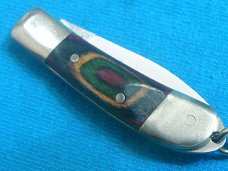 VINTAGE FROST CUTLERY JAPAN FLYING FALCON POCKET WATCH FOB KEYCHAIN JACK KNIFE KNIVES OLD