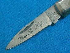 VINTAGE FROST CUTLERY JAPAN FLYING FALCON POCKET WATCH FOB KEYCHAIN JACK KNIFE KNIVES OLD