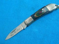 VINTAGE FROST CUTLERY JAPAN FLYING FALCON POCKET WATCH FOB KEYCHAIN JACK KNIFE KNIVES OLD