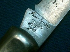 VINTAGE FROST CUTLERY JAPAN FLYING FALCON POCKET WATCH FOB KEYCHAIN JACK KNIFE KNIVES OLD