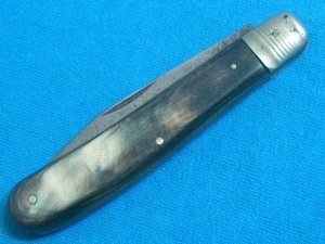 VINTAGE HORN G FELIX GLORIAWERK GERMAN BAREHEAD FOLDER FOLDING JACK PEN POCKET KNIFE KNIVES