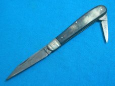 VINTAGE HORN G FELIX GLORIAWERK GERMAN BAREHEAD FOLDER FOLDING JACK PEN POCKET KNIFE KNIVES