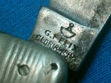 VINTAGE HORN G FELIX GLORIAWERK GERMAN BAREHEAD FOLDER FOLDING JACK PEN POCKET KNIFE KNIVES